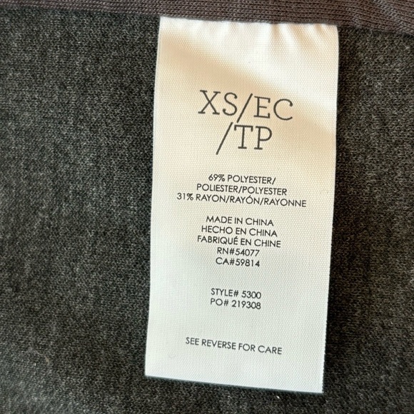 CAbi Drop-off Gray Zip Back Blazer Jacket - Picture 10 of 11